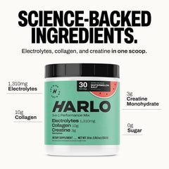 Harlo electrolyte-mixed-glass shows refreshing, sugar-free hydration