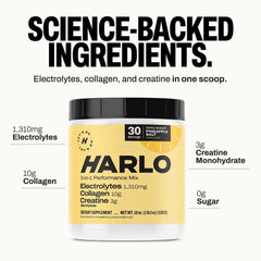 Zero sugar Harlo drink mix for sugar-conscious athletes