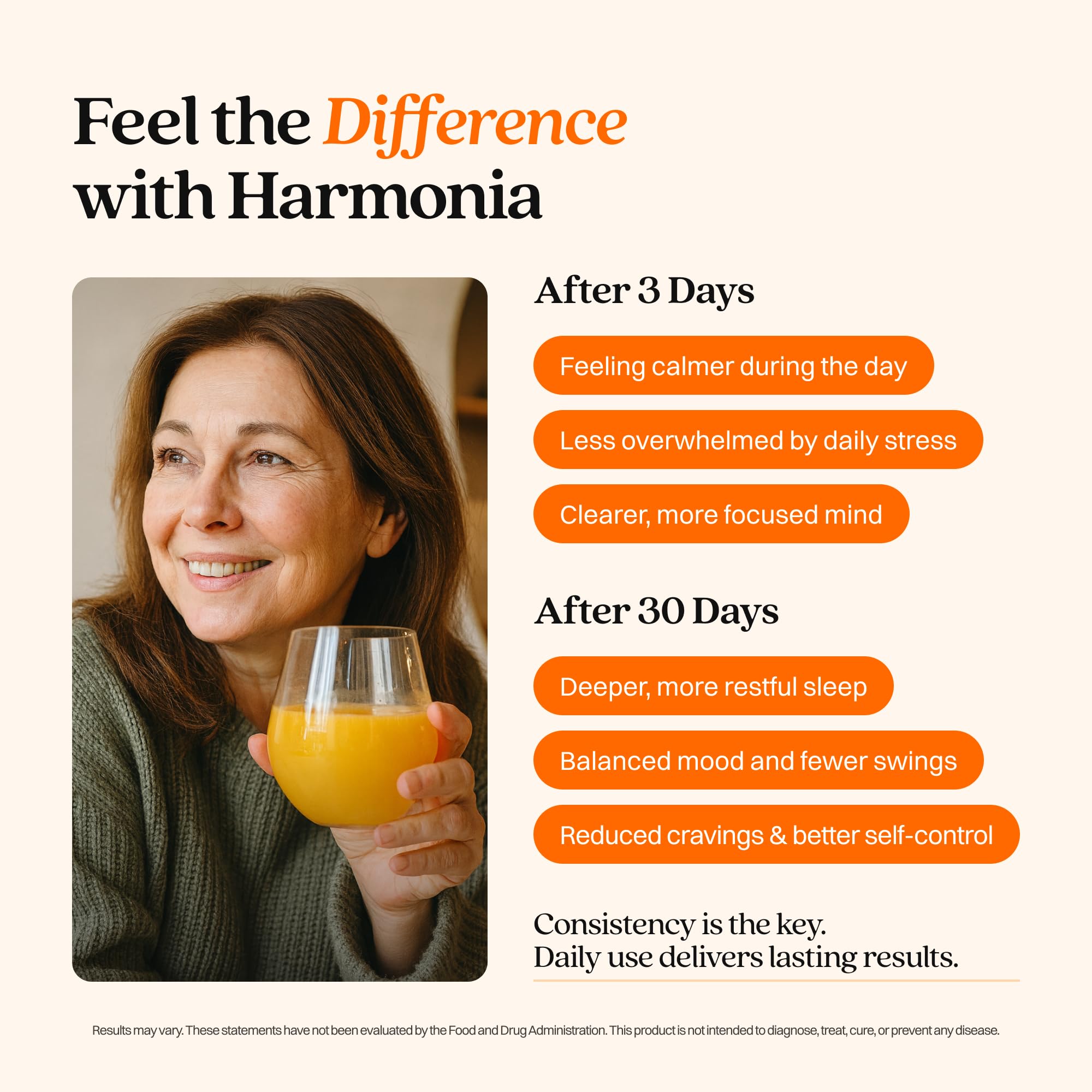 HARMONÍA Cortisol Cocktail dissolves quickly in water for a refreshing mood support drink