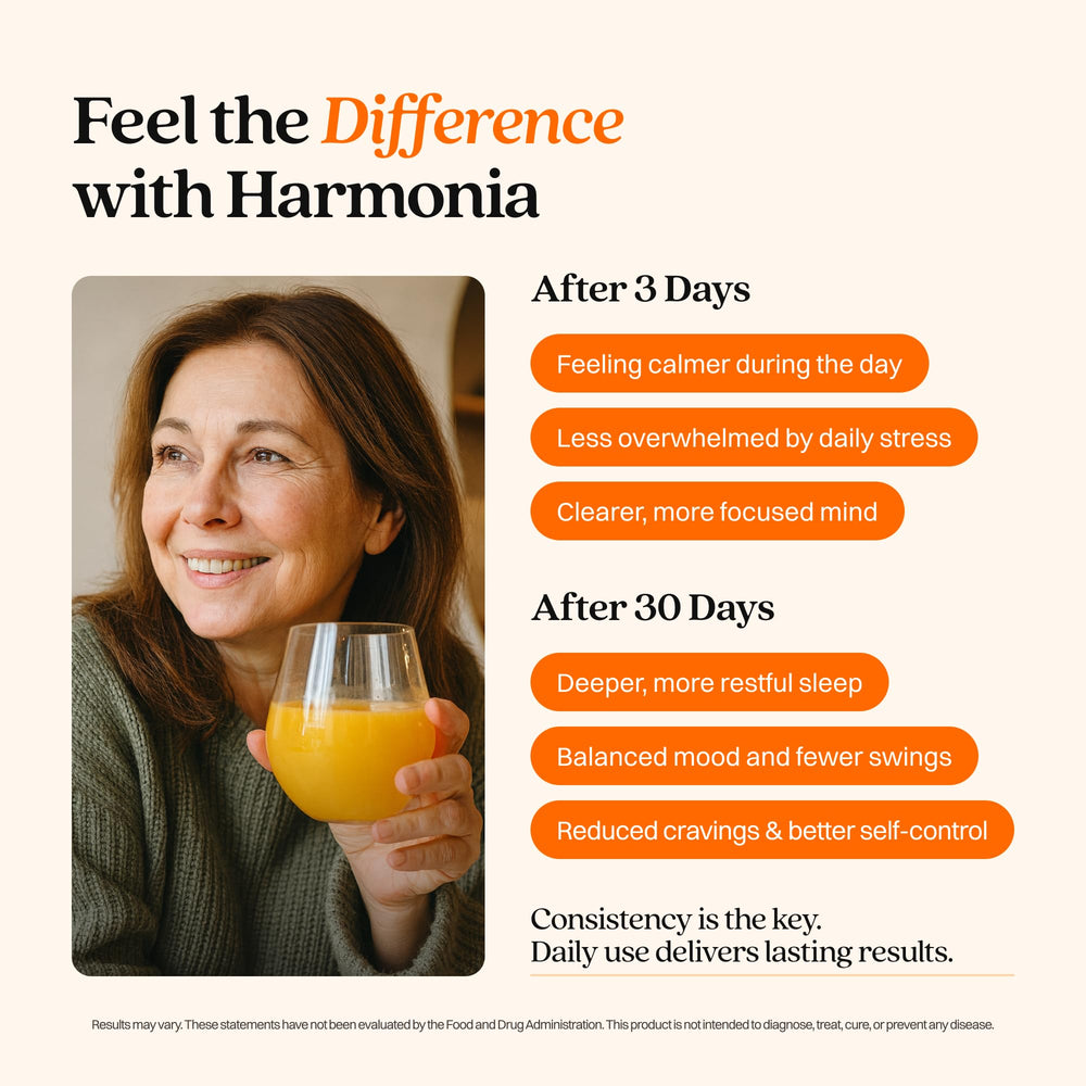 HARMONÍA Cortisol Cocktail dissolves quickly in water for a refreshing mood support drink