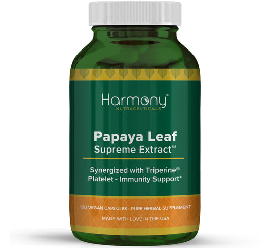Harmony Nutraceuticals front bottle view showing product and value