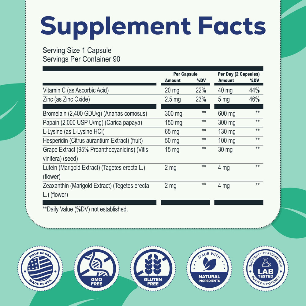 Haro Health AREDS2 formula capsules highlighting blue light protection for screens.