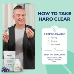 Haro Health dry eye support capsules offering comfort during long workdays.