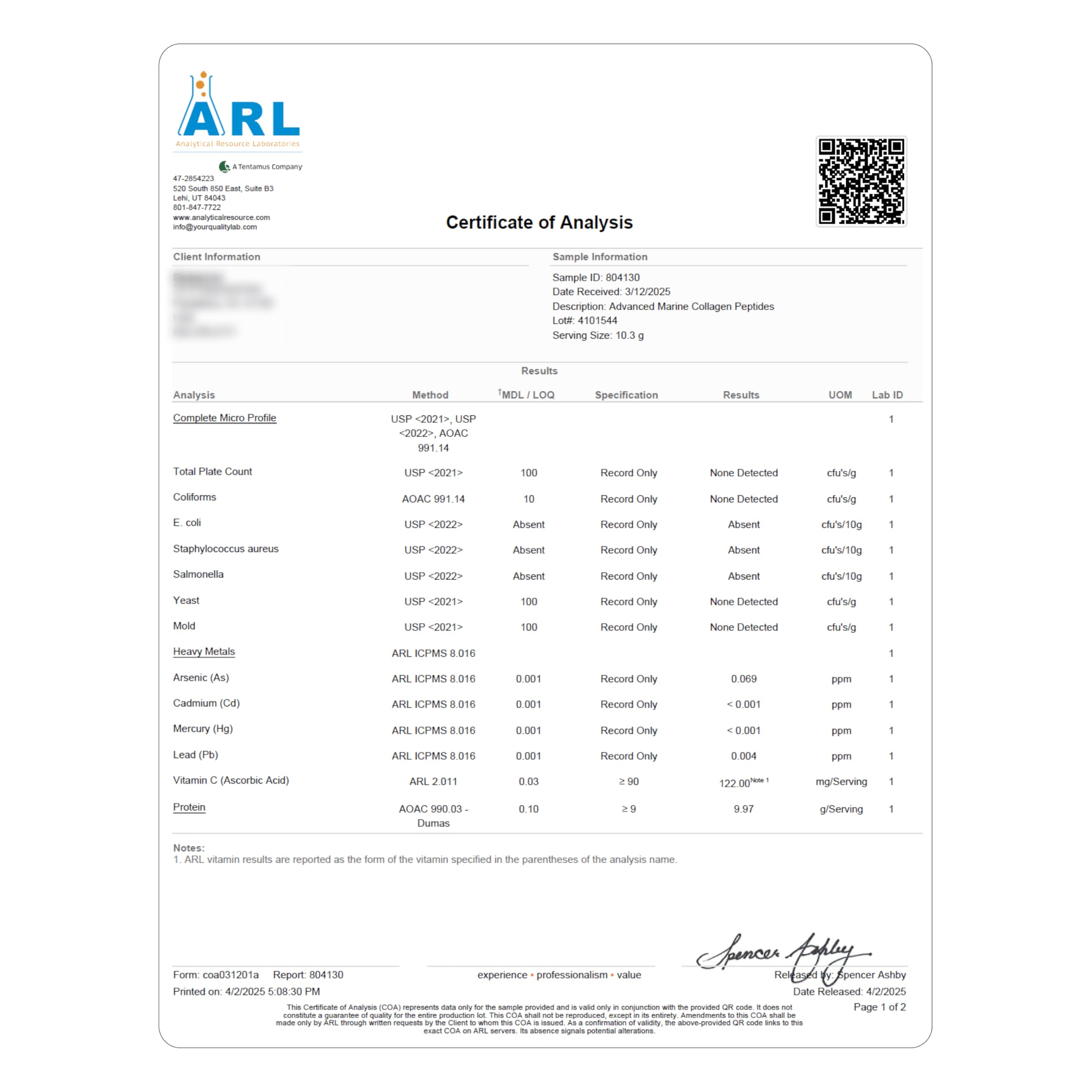 Haroutine label notes USA-made cgmp production.
