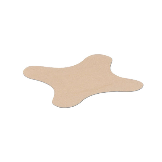 Hartmann Flex-Band tan fabric bandage wraps elbows and heels securely with a nonadherent pad