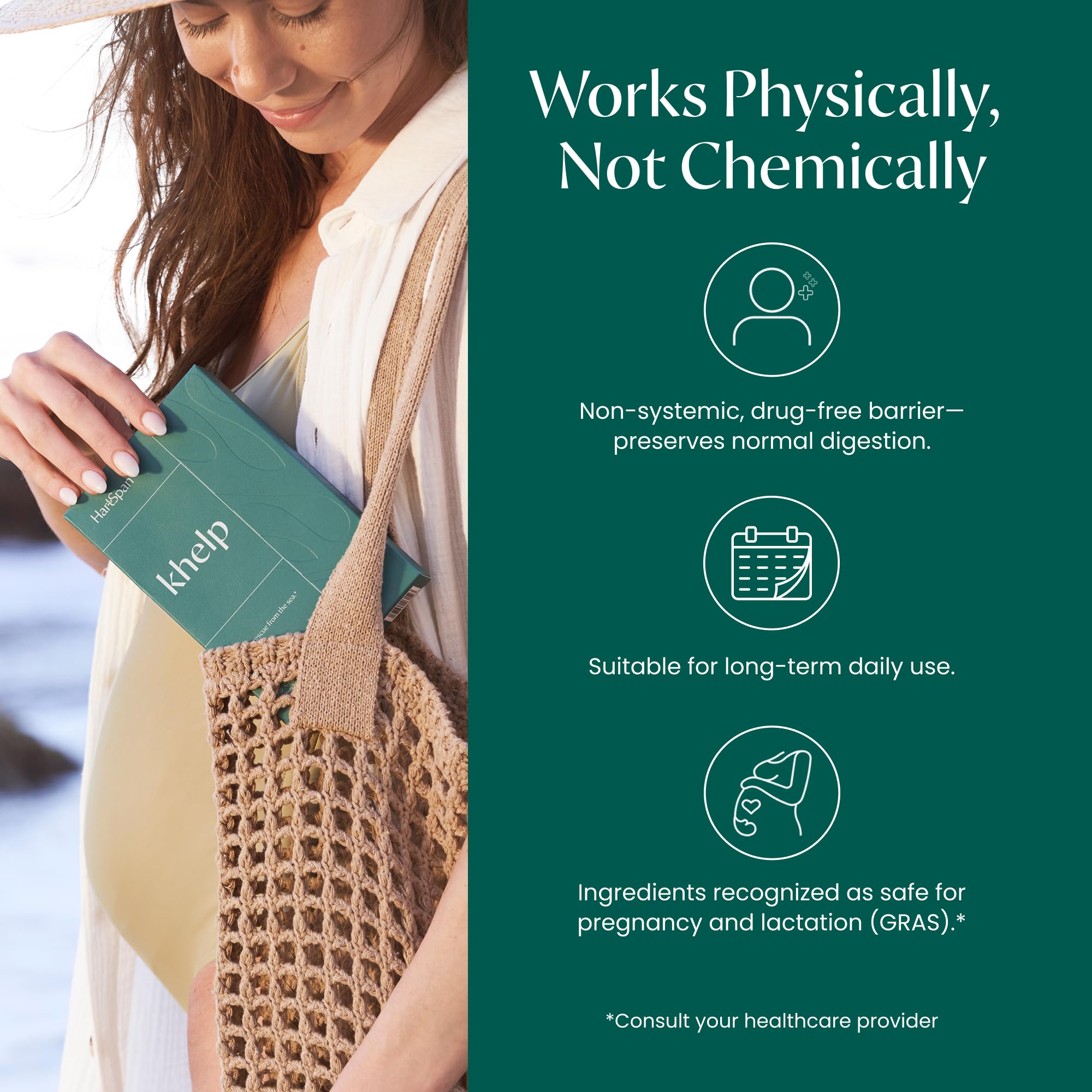 HartSpan Khelp third-party tested seal indicating purity and safety.