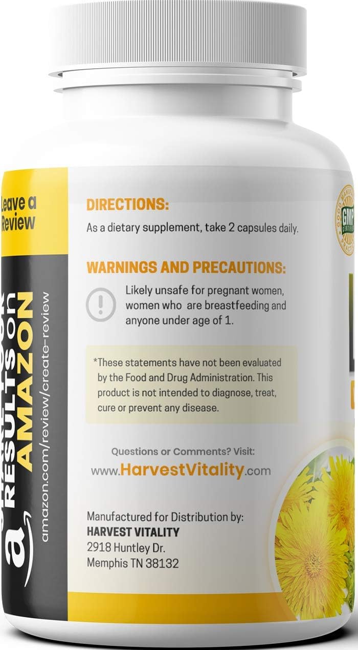 Harvest Vitality Lipitrex Water Pill bottle pour shows easy daily dosing