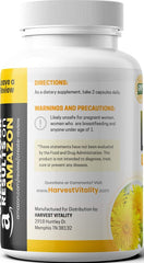 Harvest Vitality Lipitrex Water Pill bottle pour shows easy daily dosing