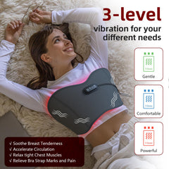 HaSoCare chest heat-level display with 95–113°F options