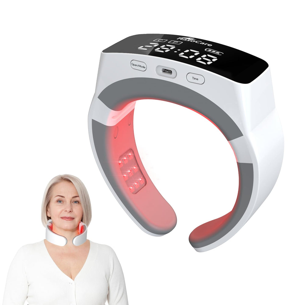 HaSoCare neck device worn for potential non-invasive blood pressure support