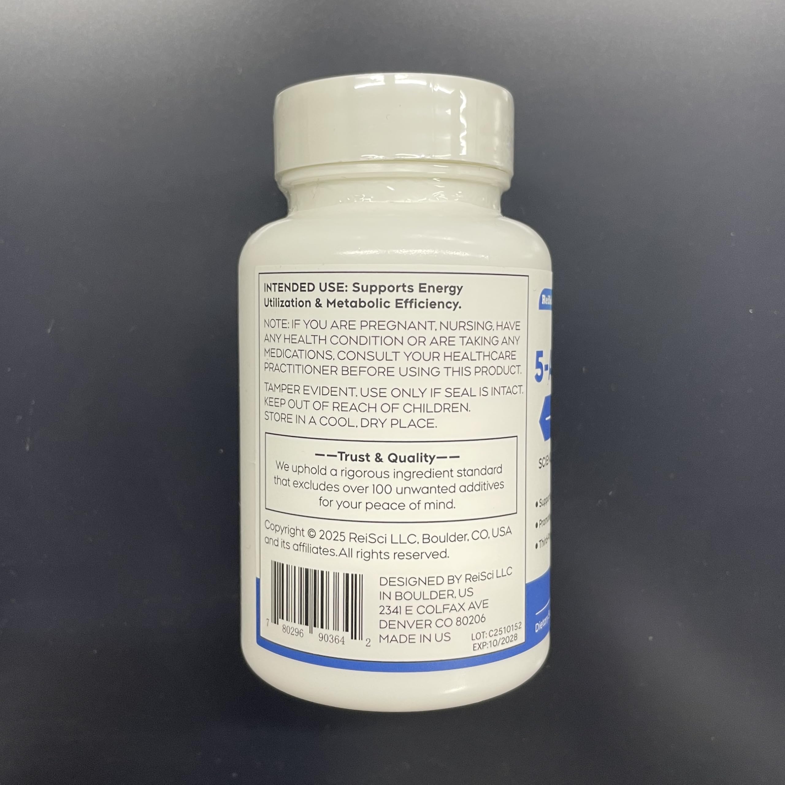 HAUVIEIUM'VITA ReiSci batch code label aids traceability and quality control.