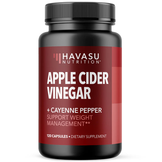 HAVASU Nutrition Apple Cider Capsules bottle for convenient daily digestive support.