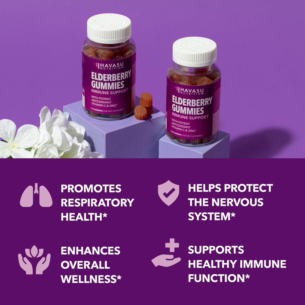 HAVASU NUTRITION gummies on the go bottle for busy lifestyles.