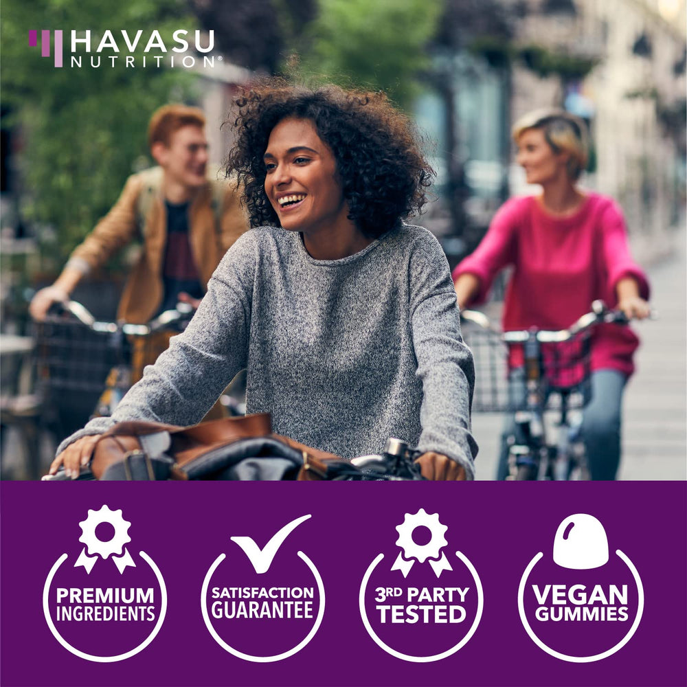 HAVASU NUTRITION adults using berry gummies for convenient daily immunity.