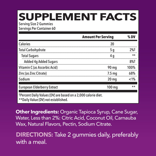 HAVASU NUTRITION elderberry gummies pack for easy daily use.