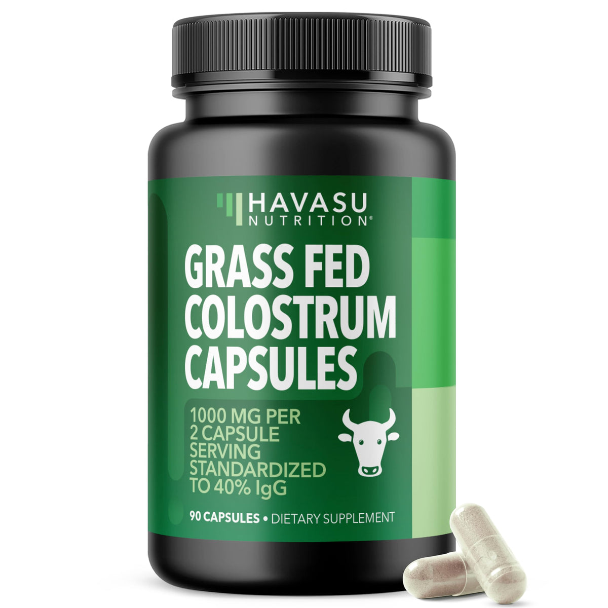 HAVASU NUTRITION grass-fed colostrum capsules for immune support