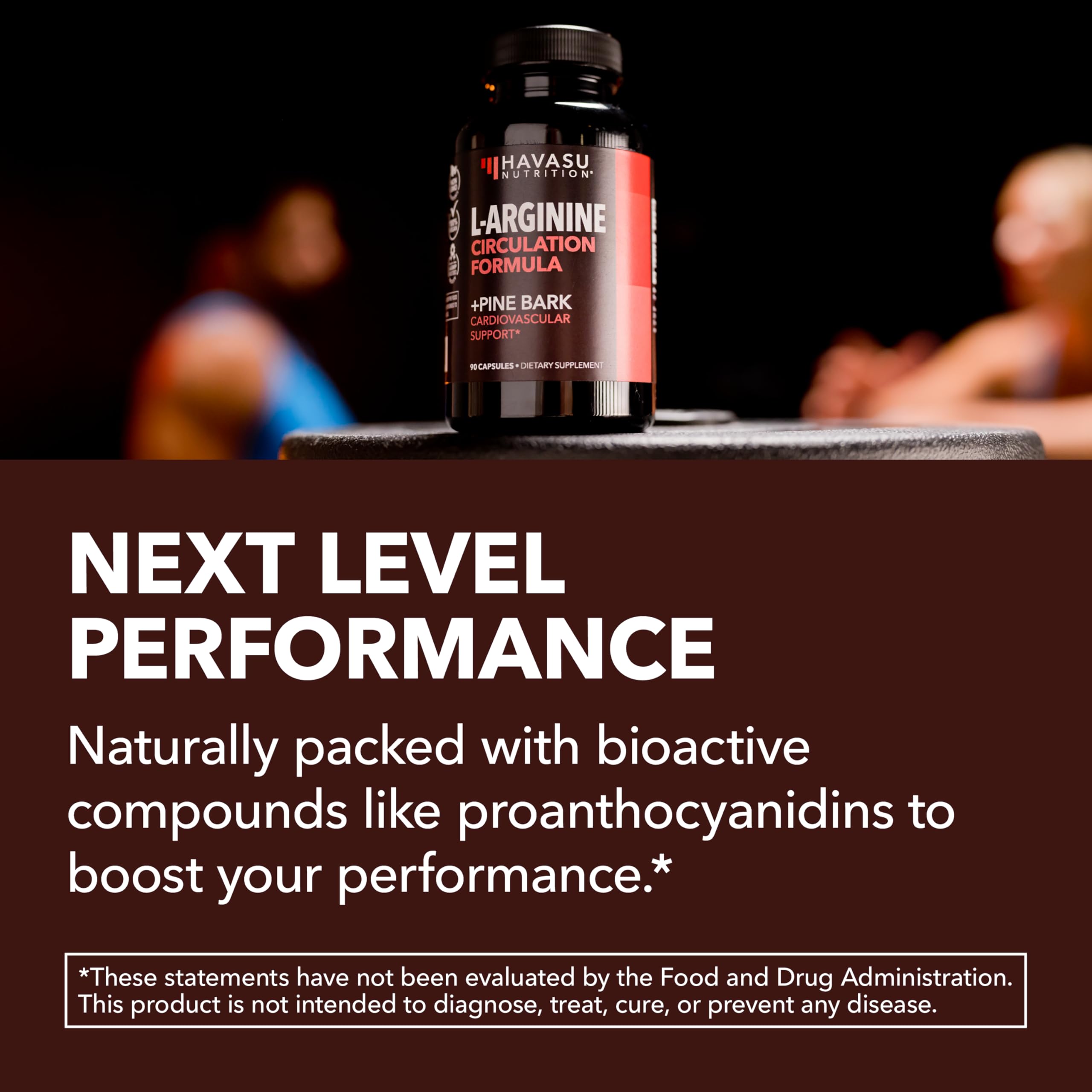 Gym scene suggests performance-oriented supplement for active men