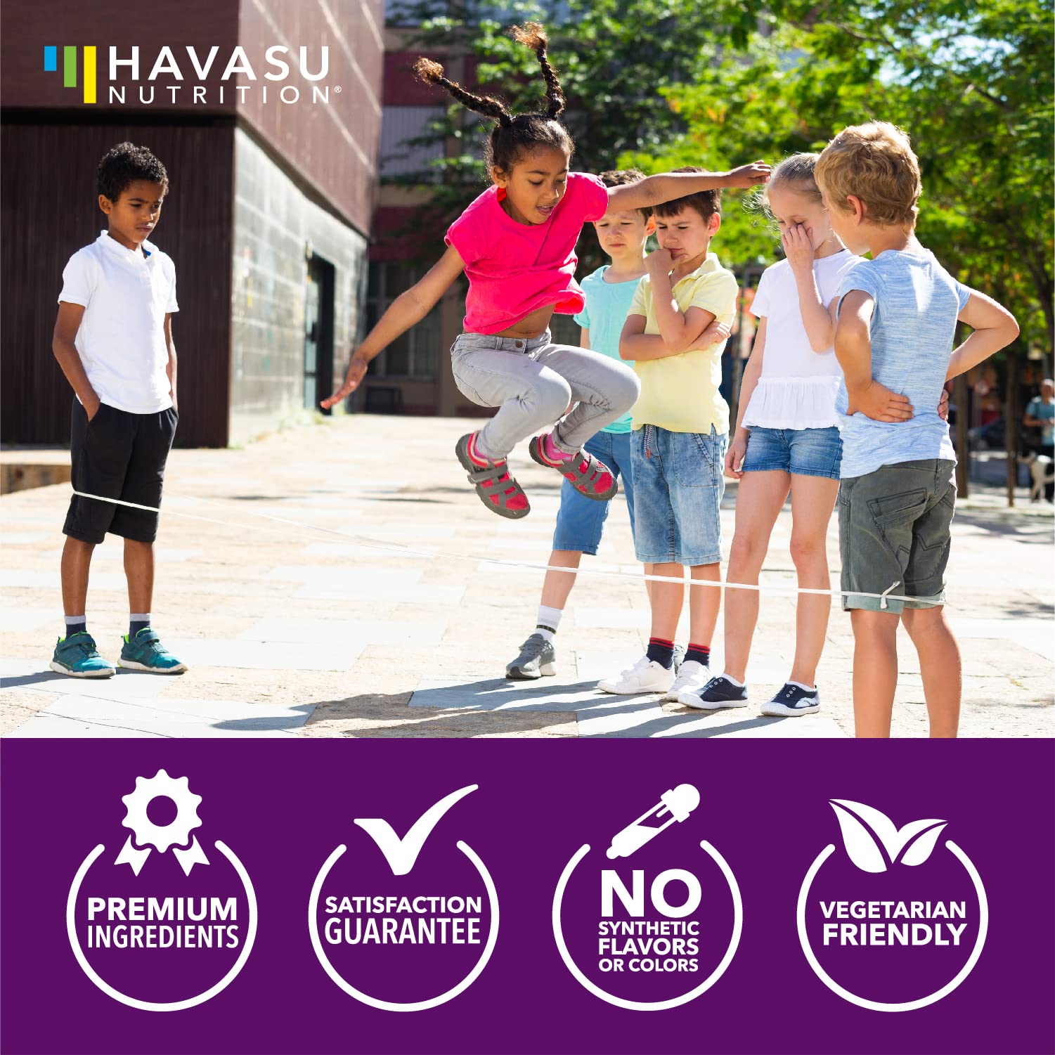 HAVASU NUTRITION Berry flavor gummies make daily health habit enjoyable.