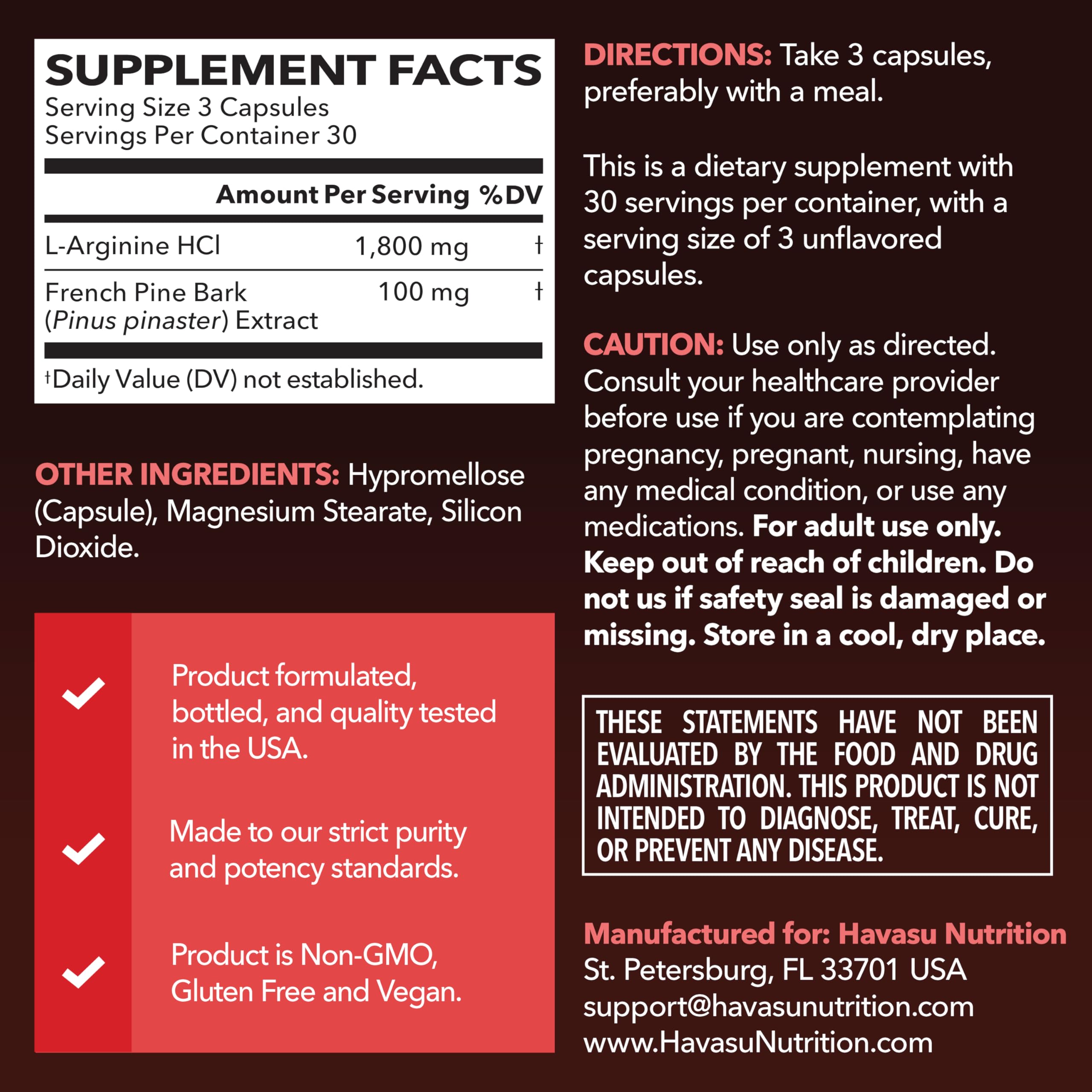 HAVASU NUTRITION capsules close-up highlights vegan, non-GMO formula for performance-friendly daily use