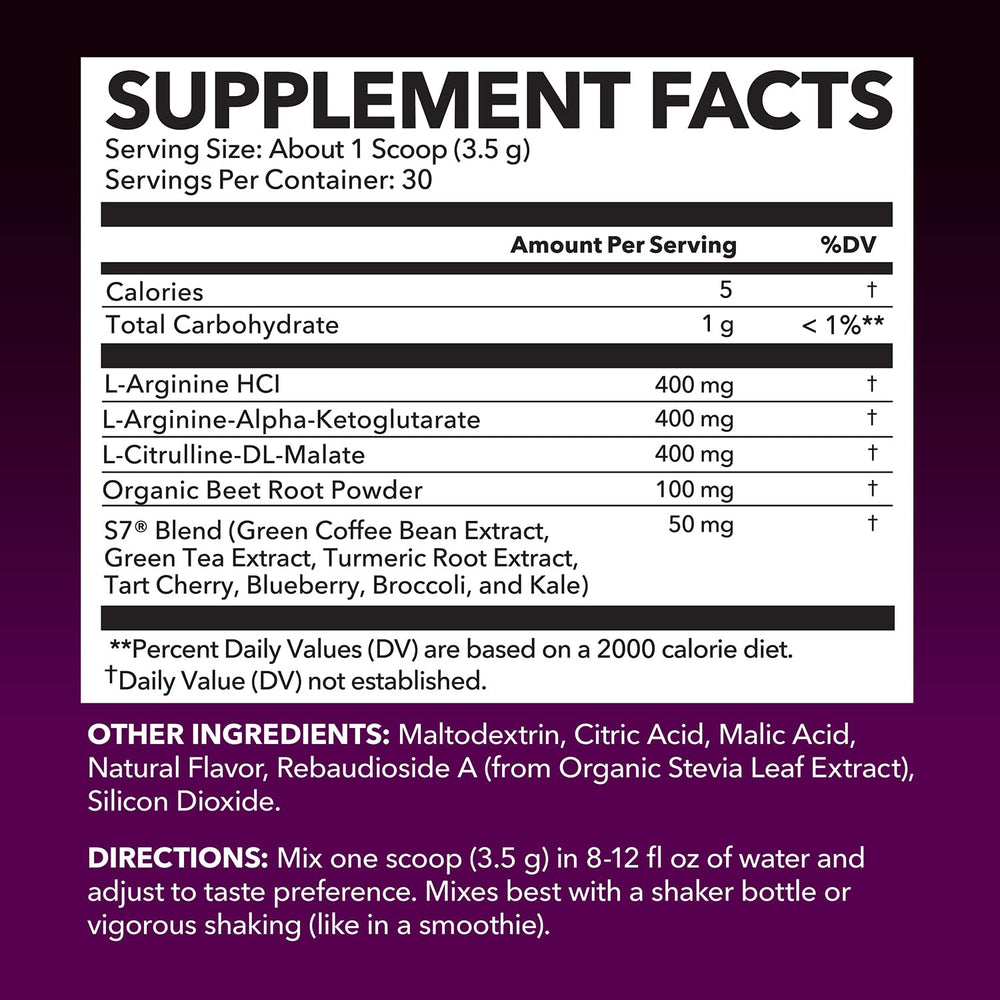 HAVASU L-Arginine Powder scoop dissolving in water for pre-workout mix.