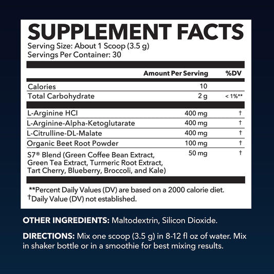 HAVASU NUTRITION L-Arginine Powder scoop included for precise pre-workout dosing.