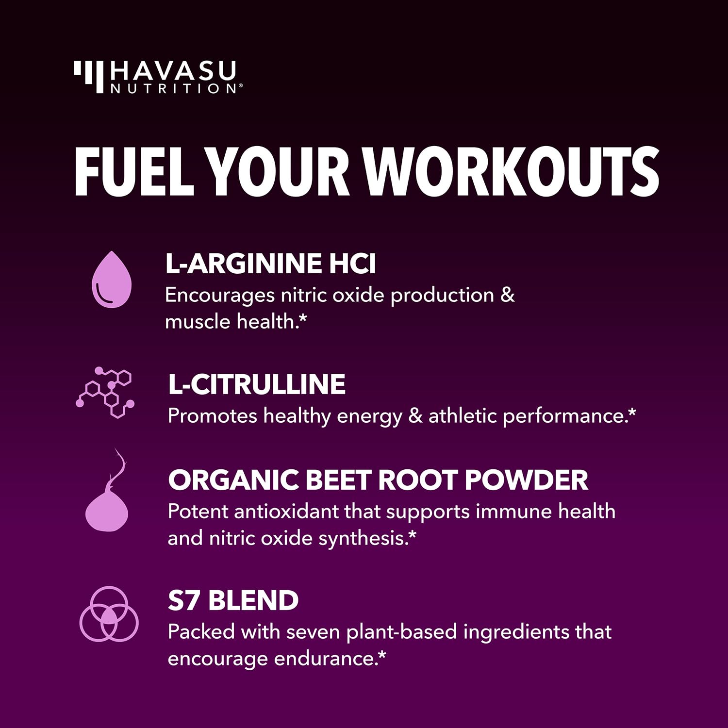 HAVASU L-Arginine Powder in shaker with berry flavor ready to drink.