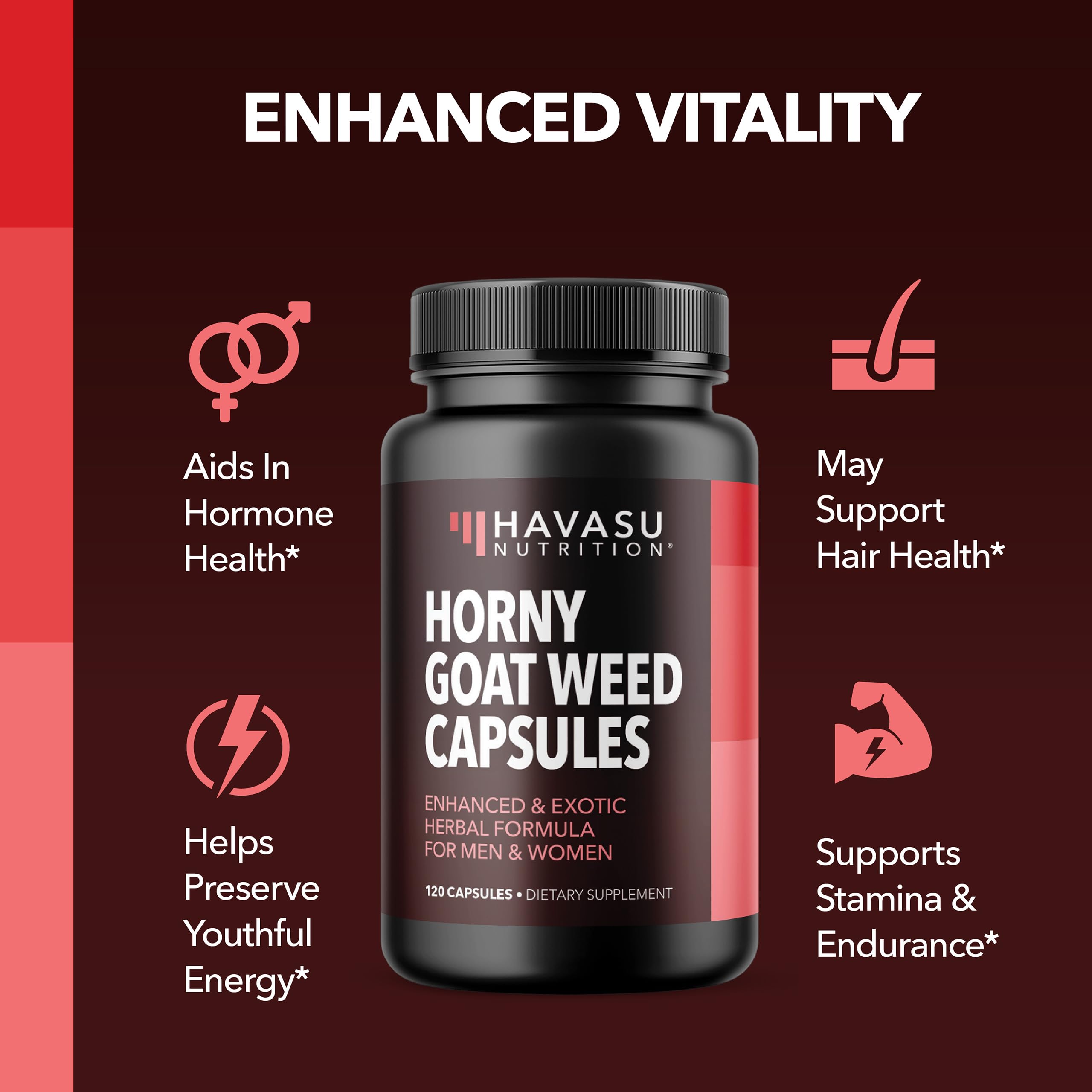 Havasu Nutrition Muira Puama capsules on label, signals vitality support.