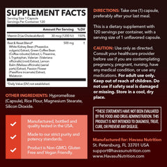 HAVASU NUTRITION Night Time Fat Burner being poured indicating convenient nightly use.