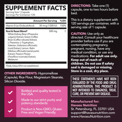 HAVASU NUTRITION Night Time Fat Burner capsules for late evening cravings management