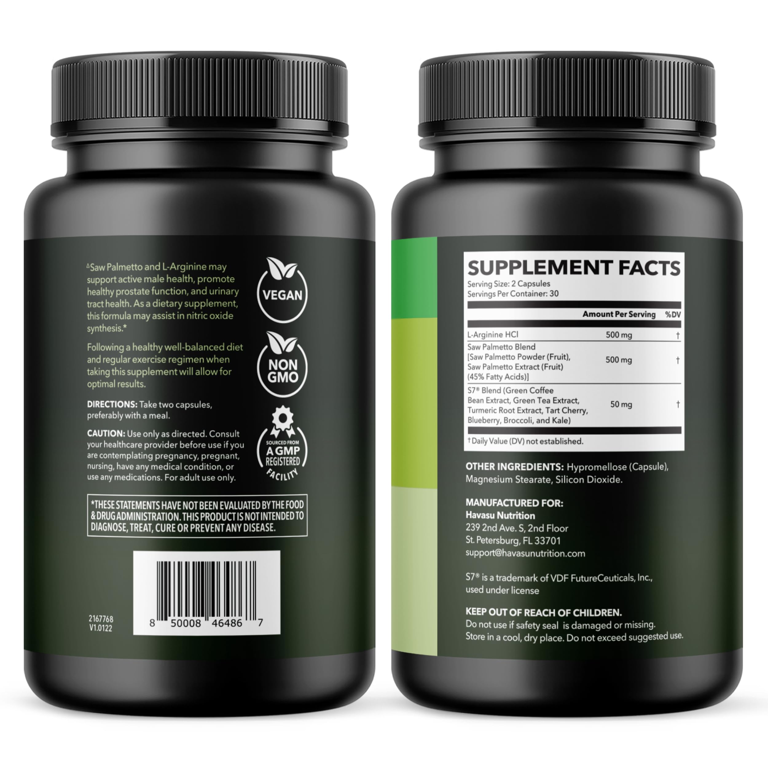 HAVASU NUTRITION compact bottle ready for daily routine