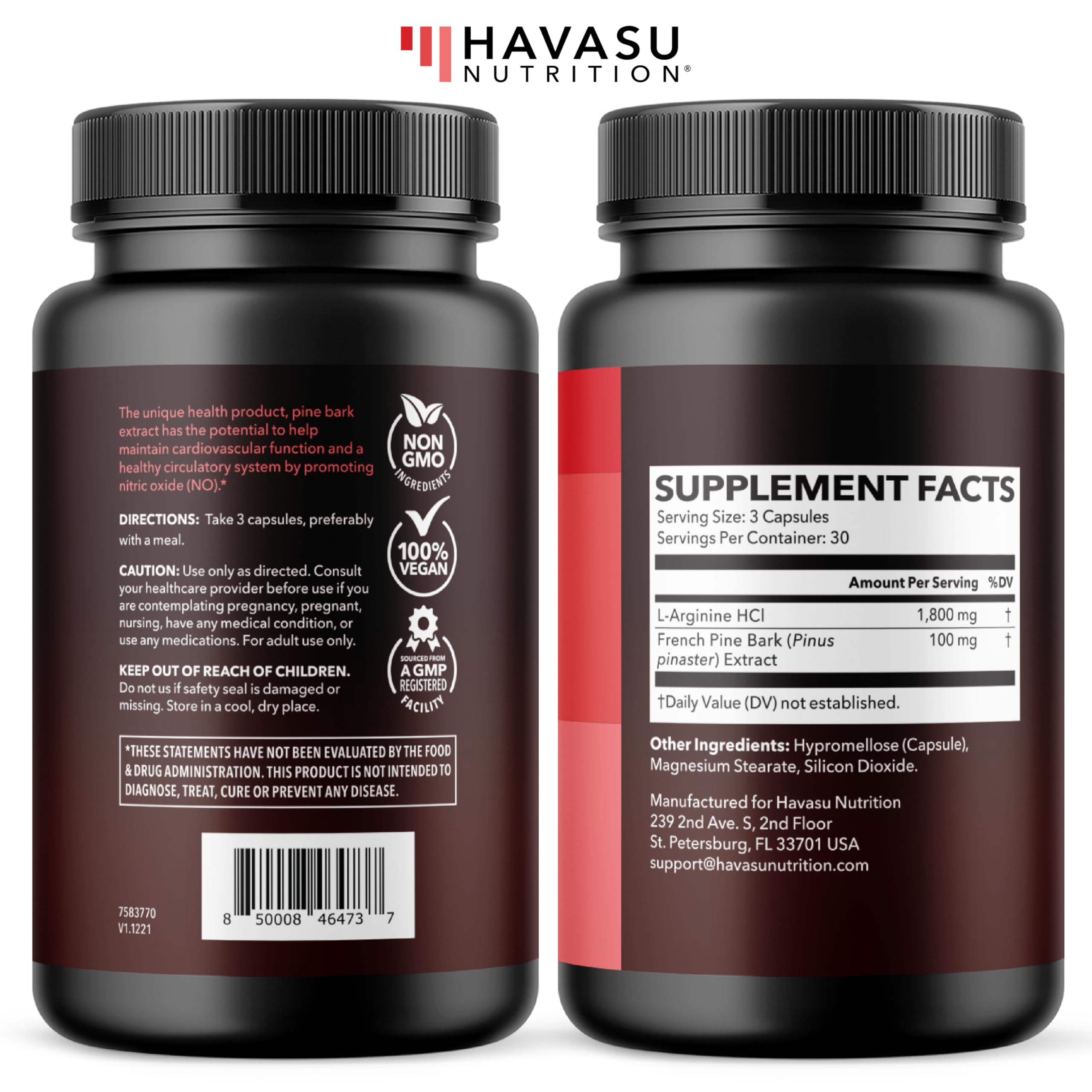 Packaging graphic communicates clear nitric oxide support cues
