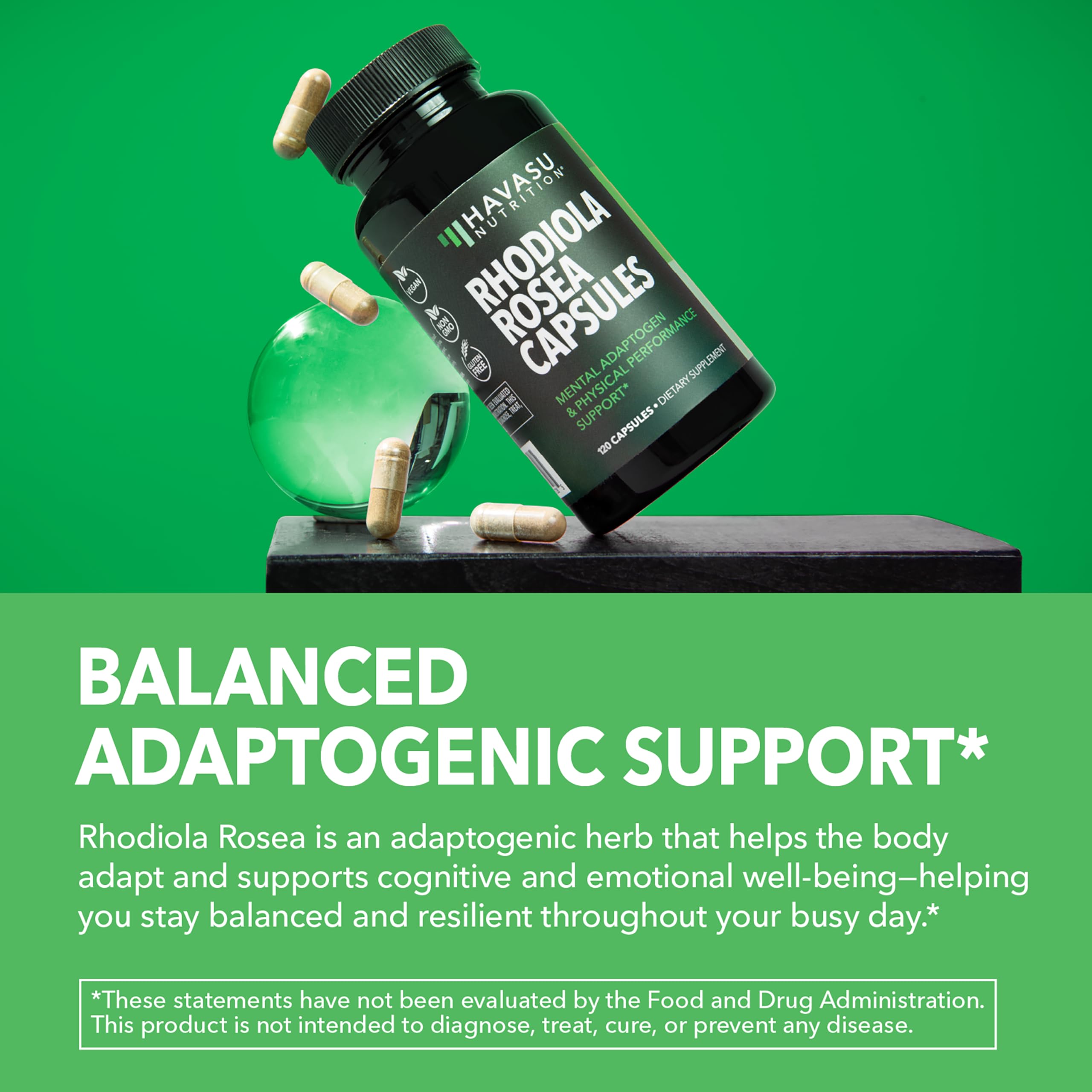 Capsule pour of Rhodiola Rosea for easy daily intake