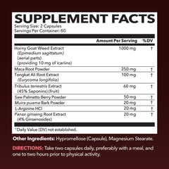 Havasu Nutrition Tongkat Ali capsules beside bottle, helps daily stamina.