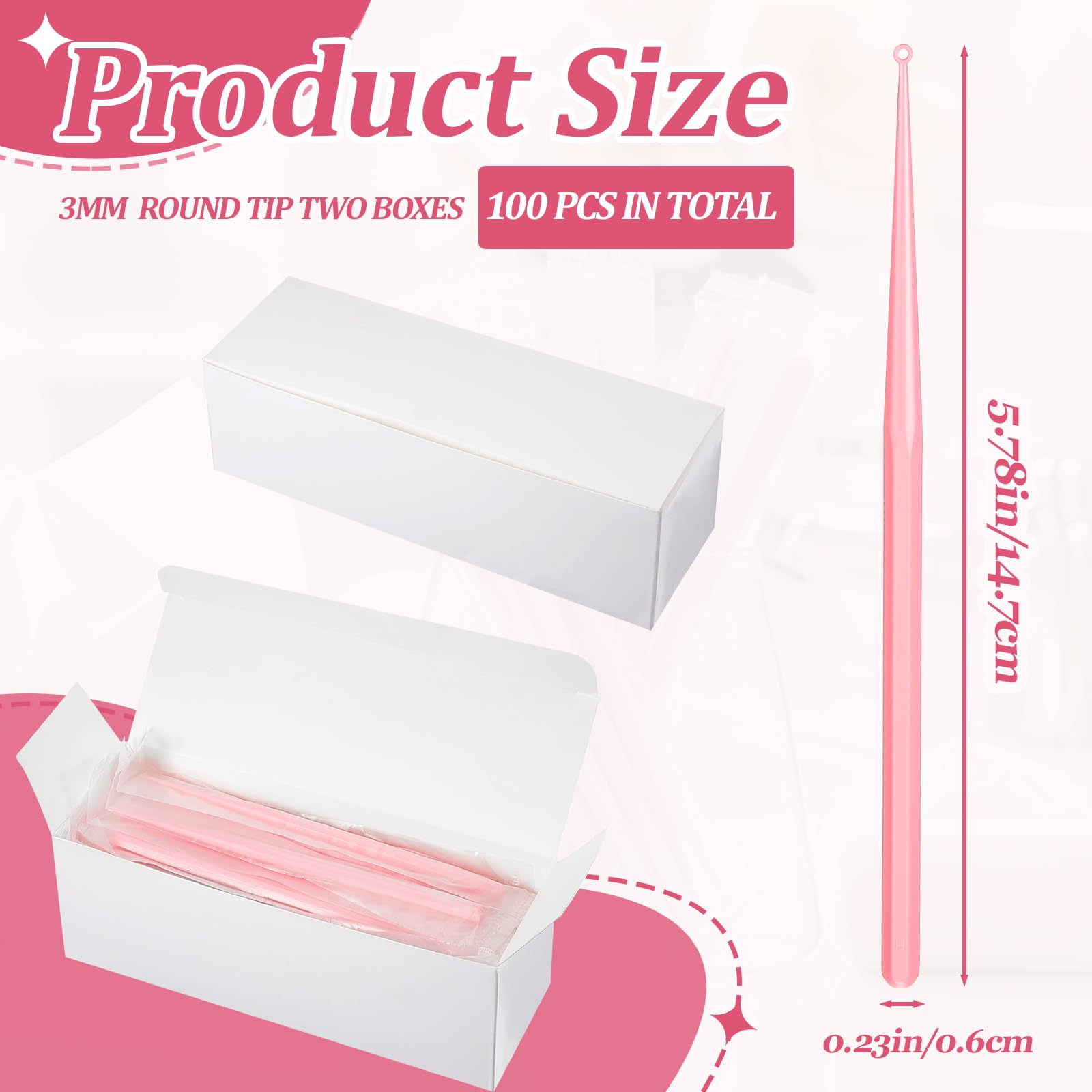 Havawish ear wax remover with a 3 mm round tip for gentle canal cleaning.