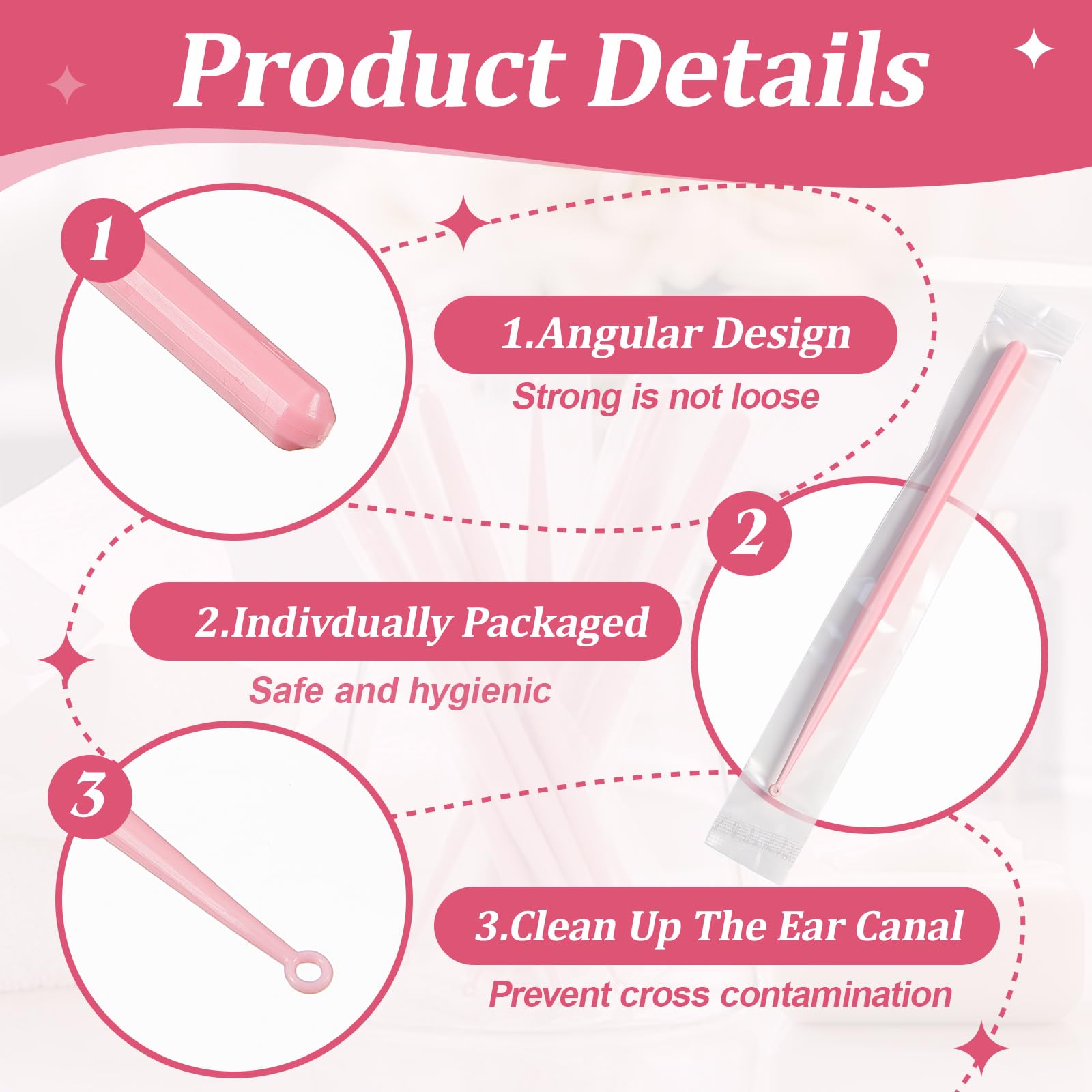 Havawish soft polypropylene ear cleaner offers a smooth touch and comfort.