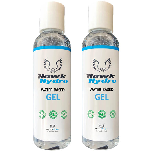 HawkGrips HawkHydro bottle pour enables quick, mess-free gel application for therapy sessions.