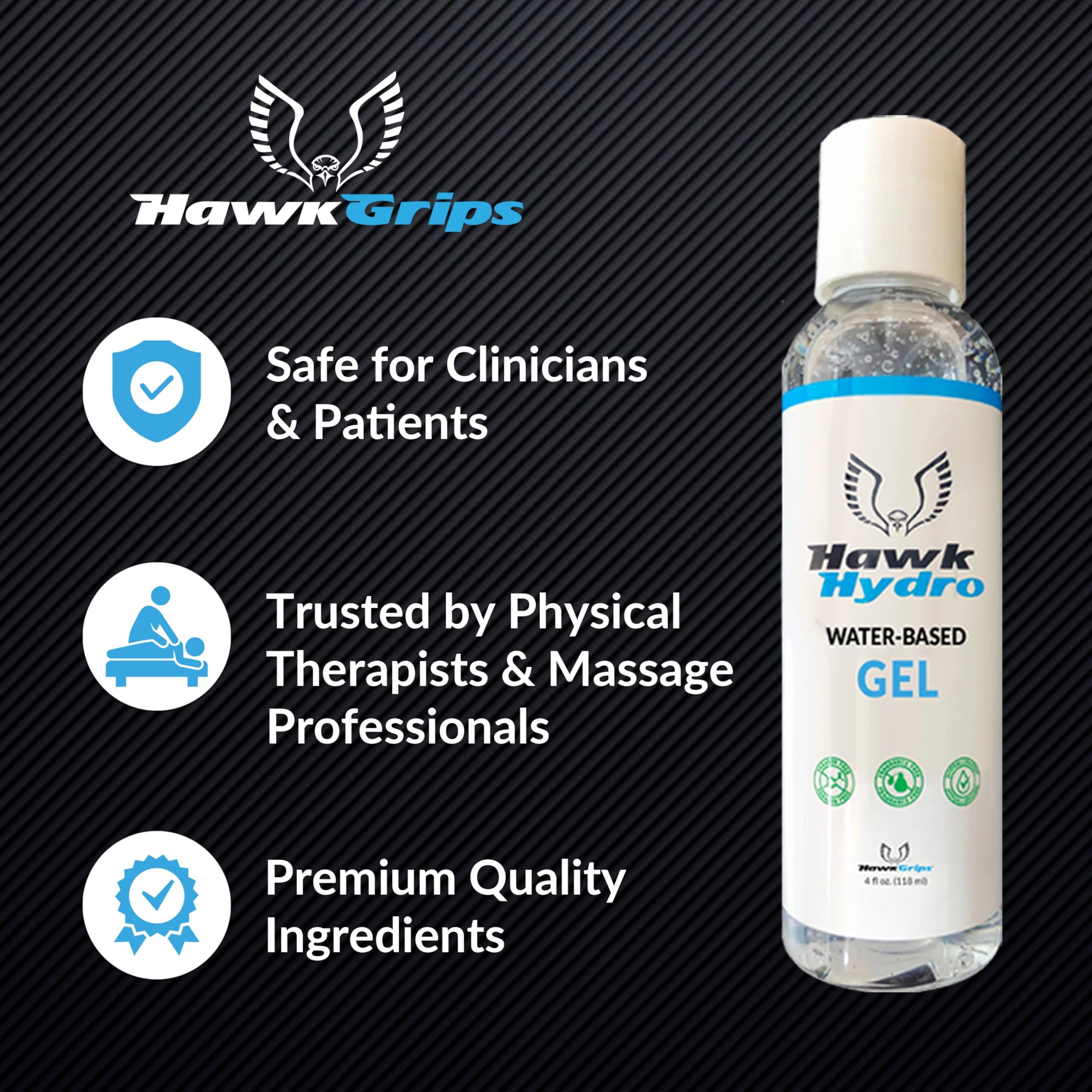 HawkGrips HawkHydro supports cupping efficacy with a clean, compact gel option.