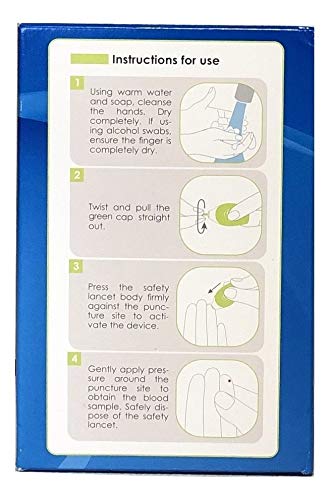 Haylos ReliOn 30G lancet detail highlighting thin skin-friendly needle.
