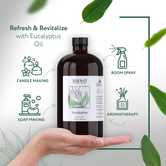 HBNO eucalyptus oil packaging protects the oil from light and degradation
