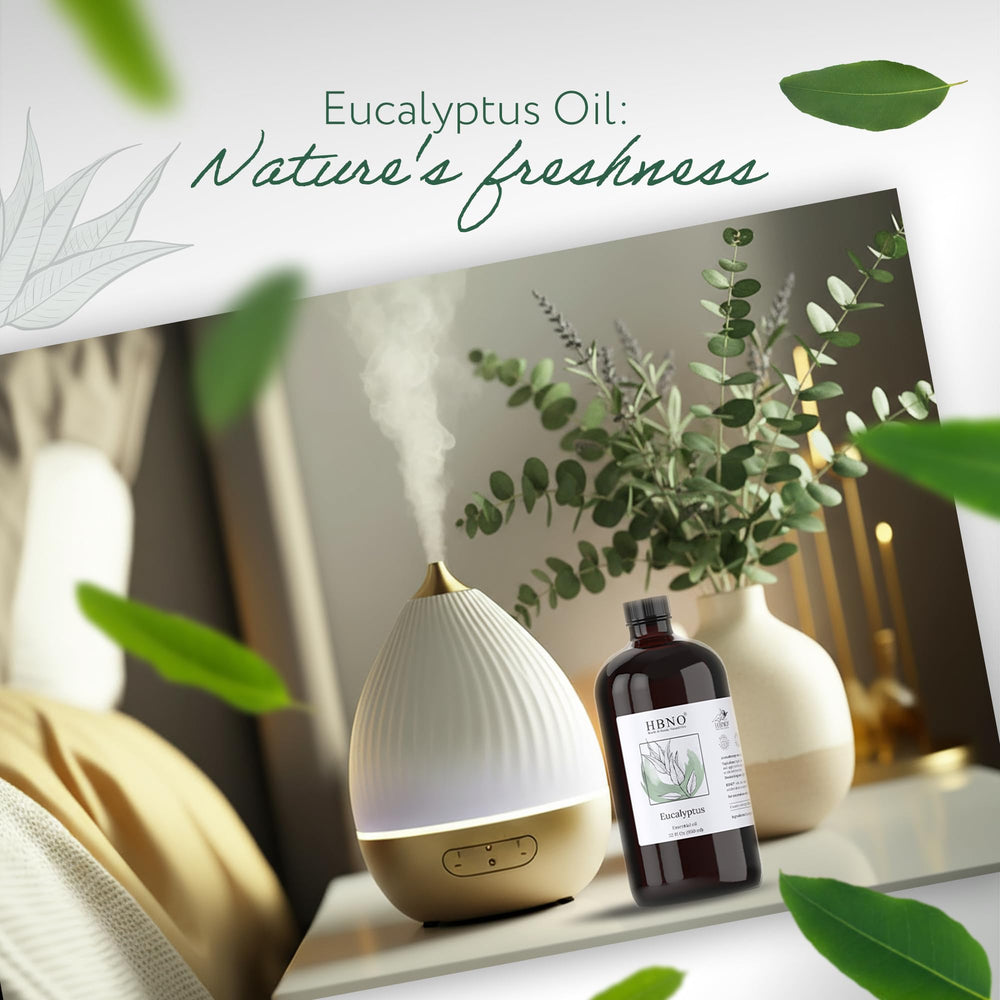 HBNO eucalyptus oil steam-distilled leaves highlight authentic sourcing