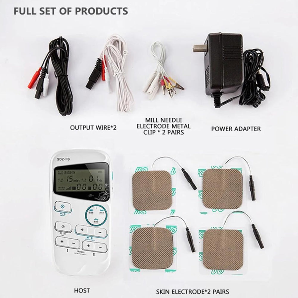 Hcircome SDZ-IIB dual-channel massager with two ports supports simultaneous sessions.