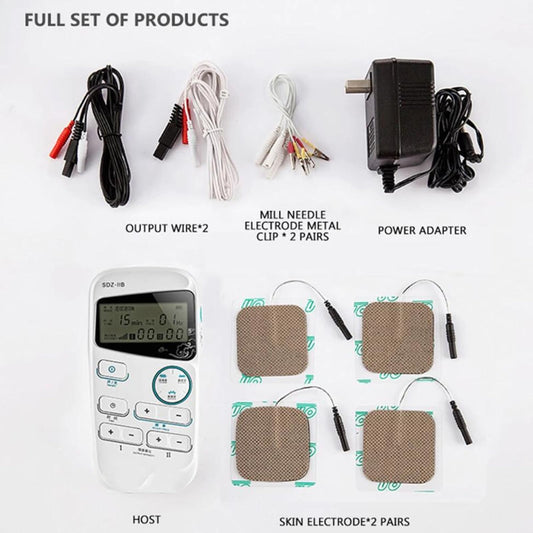 Hcircome SDZ-IIB dual-channel massager with two ports supports simultaneous sessions.
