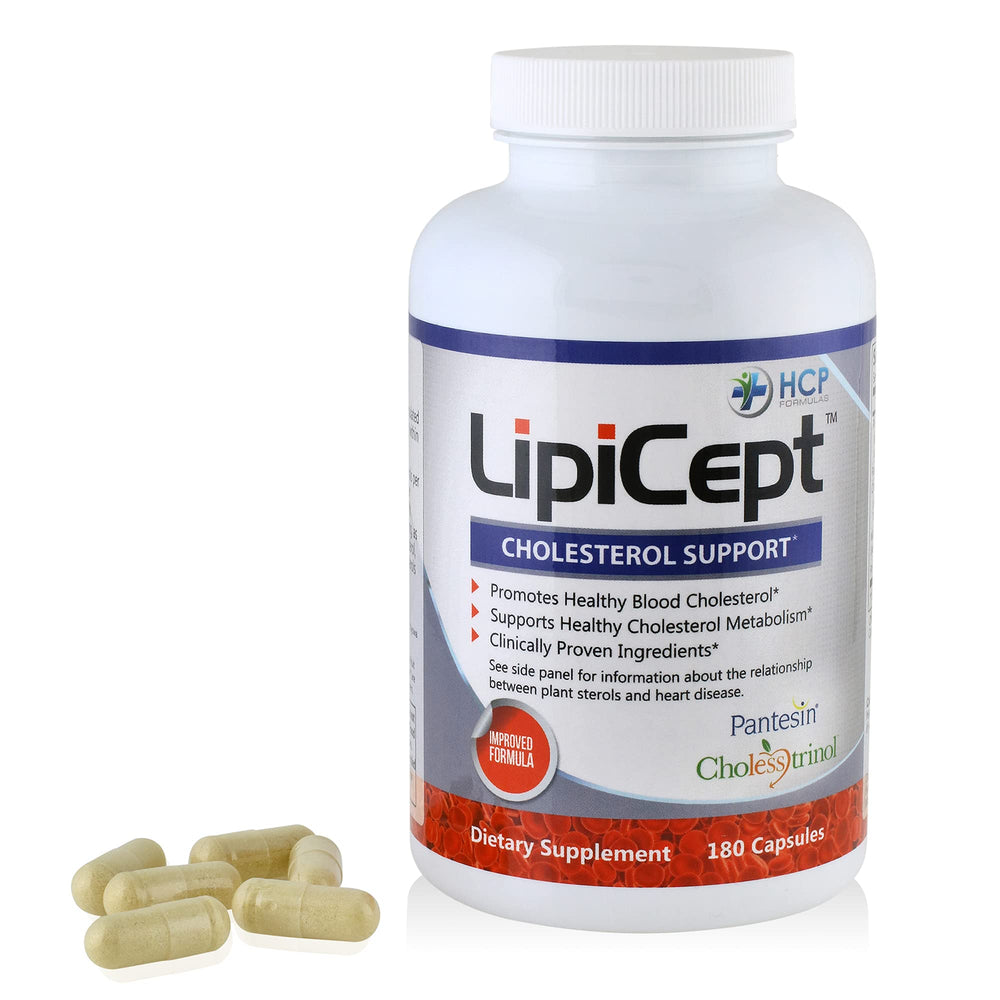 LipiCept packaging highlights plant sterols and premium ingredients