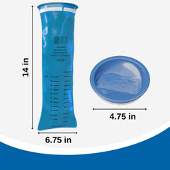 Home use setup keeping vomit bags organized with HCS dispenser.