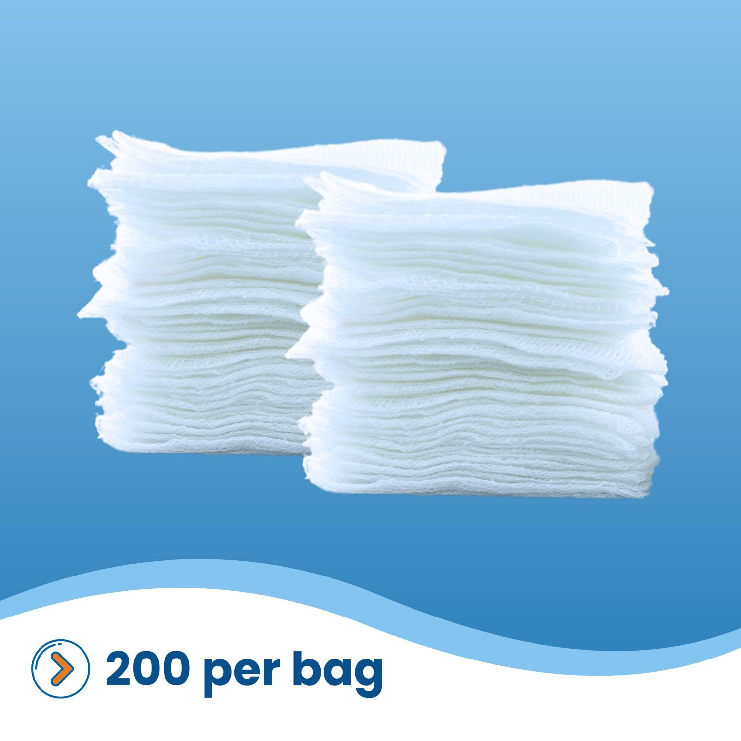 HCS bulk gauze sponges packaging; 2000-count case