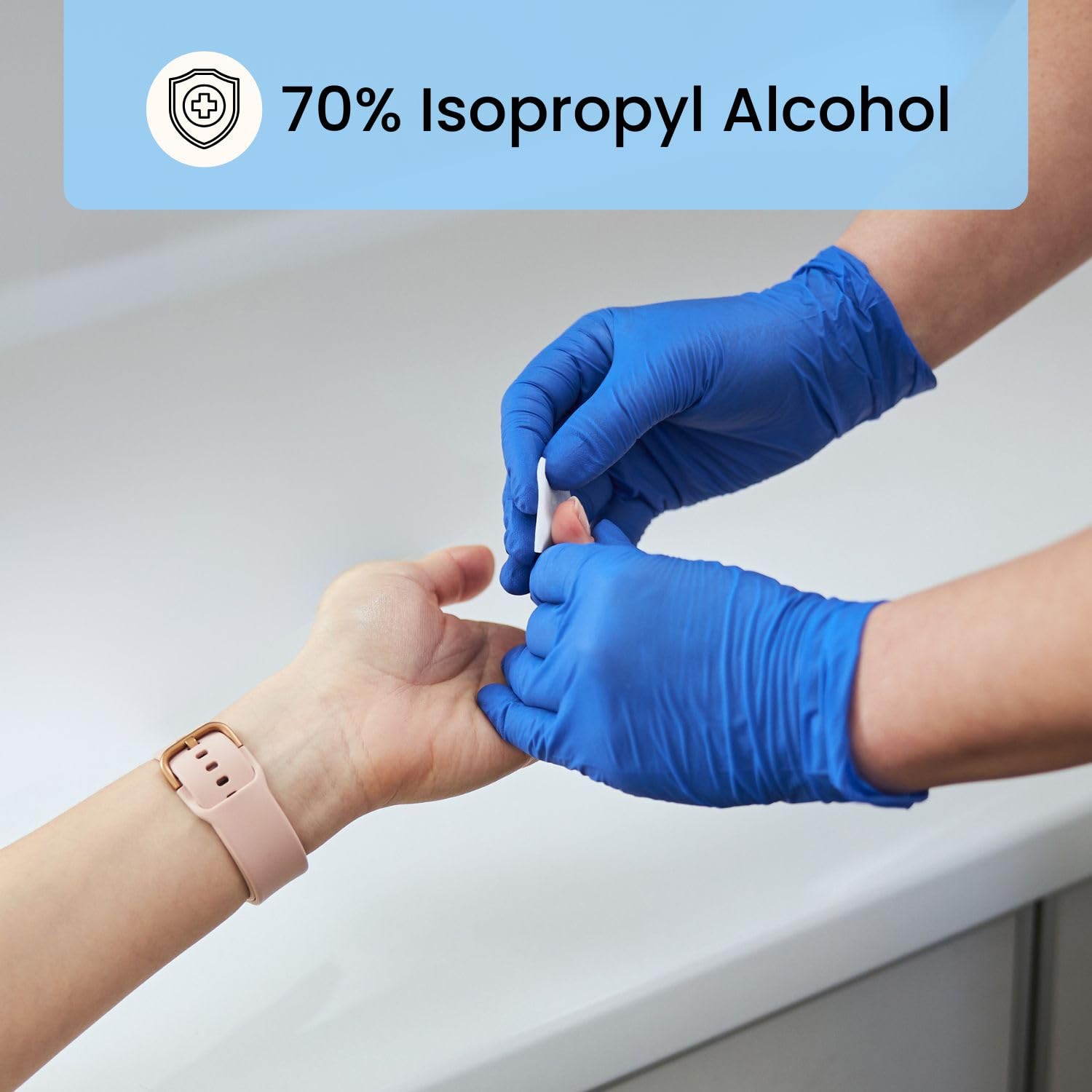 HCS alcohol pads for first aid and minor care
