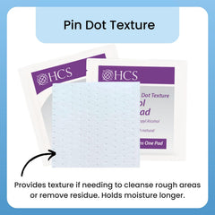 HCS individually wrapped alcohol pads for sterile use
