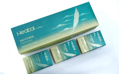 HEABAL herbal cigarettes carton image, tea-leaf blend for a tobacco-free experience.