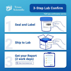 Heal-CHECK temperature strip indicating specimen validity at a glance.