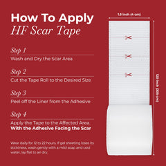 HealFast silicone scar sheets pack demonstration for multi-use scar care